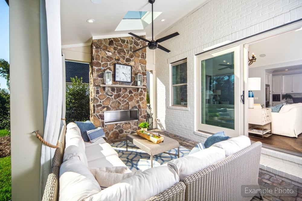 Covered Outdoor Living Sample. Huntersville, NC New Home