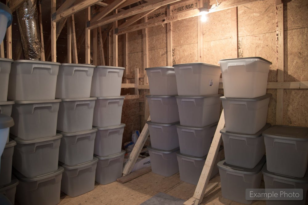 Unfinished Storage Sample. Charlotte, NC New Home