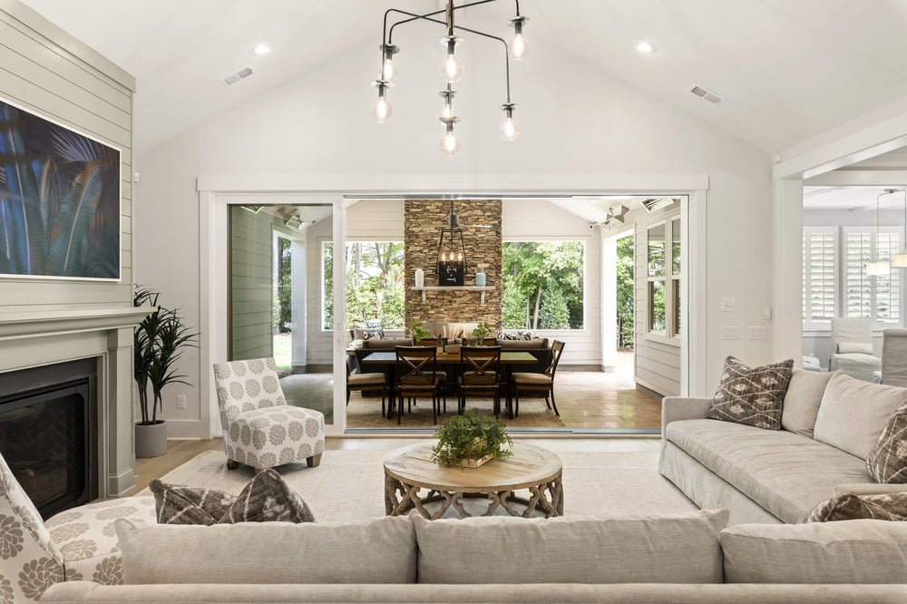 Great Room Sample. Huntersville, NC New Home