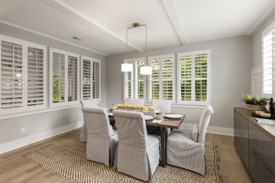 Dining Room Sample. Huntersville, NC New Home