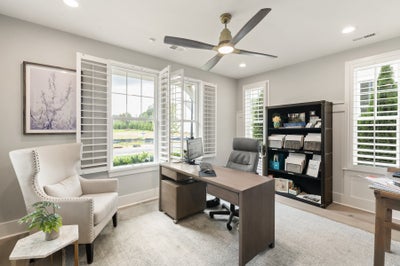 Guest Bedroom used as a Study Sample. New Home in Huntersville, NC