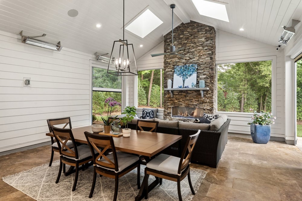 Outdoor Living Sample. 6br New Home in Huntersville, NC