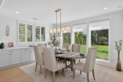 Optional Cabinets in the Dining Area add more storage. Laguna Sur Home with 4 Bedrooms
