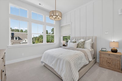 Bedroom 2 with large windows. Laguna Sur New Home Floor Plan