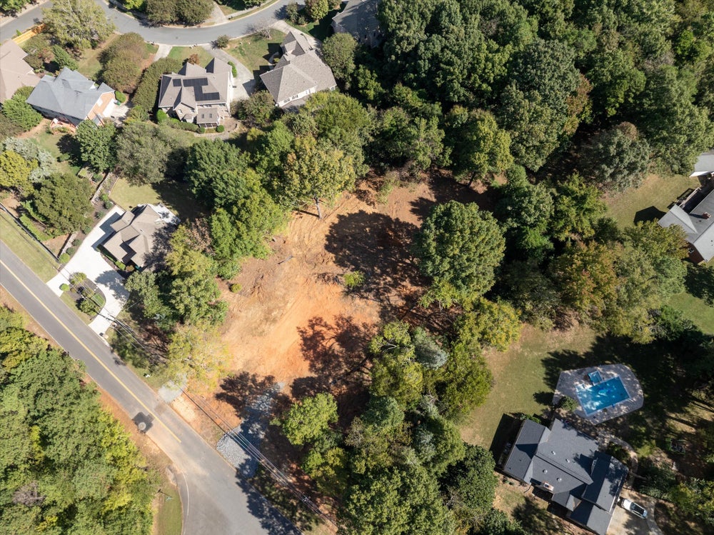 Aerial view of Providence Church lot. Charlotte, NC 1.092 Lot for Sale