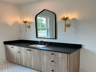 Wall sconces add design flair. Charlotte, NC New Home