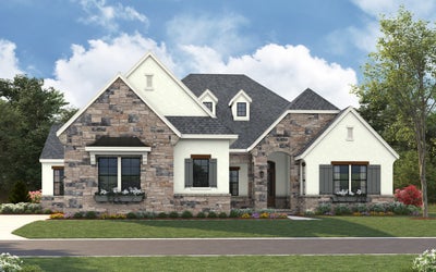 Montecito - French Cottage (c). Montecito Ranch New Home Floor Plan