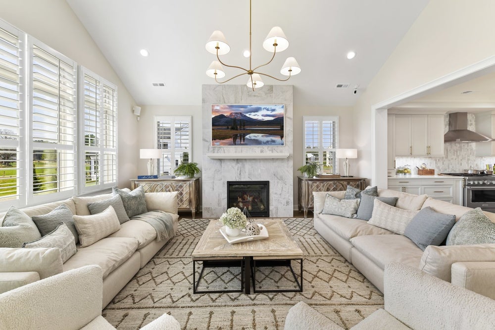 Great Room Sample. New Home in Lancaster, SC