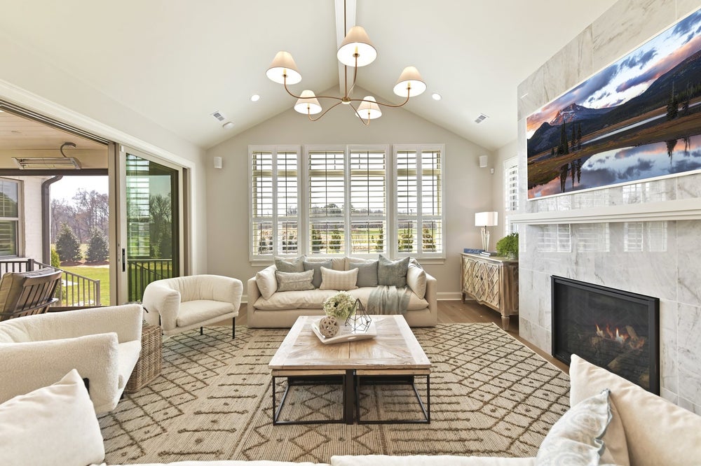 Great Room Sample. 3,894sf New Home in Lancaster, SC