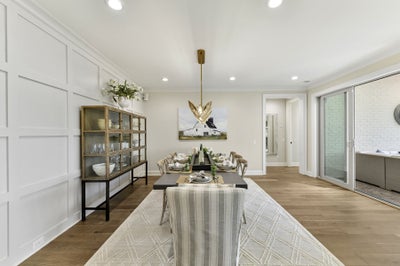 Dining Room Sample. Davidson, NC New Home