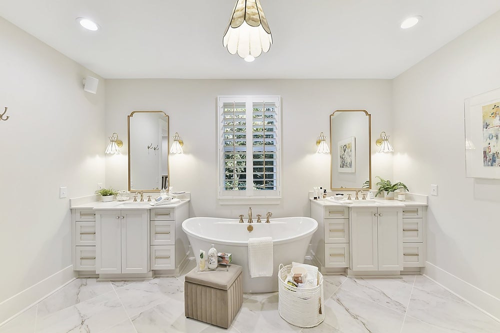 Owner's Bath Sample. New Home in Fort Mill, SC