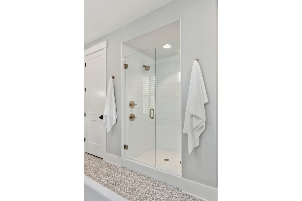 Owner's Bath Sample. New Home in Davidson, NC