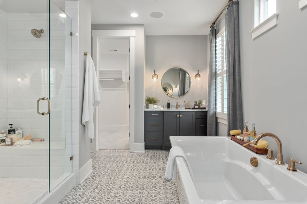 Owner's Bath Sample. 5br New Home in Davidson, NC