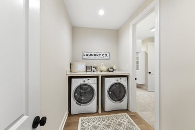 Laundry Room on Main Level Sample. 5br New Home in Lancaster, SC