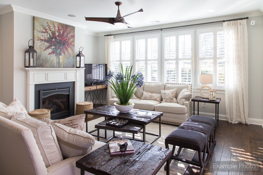 Great Room Sample. New Home in Mooresville, NC