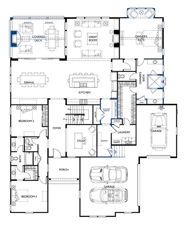 Wingard Road Proposed Solana Upper Level. 6,561sf New Home in Waxhaw, NC