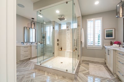 Primary Suite Bath Sample. New Home in Waxhaw, NC