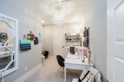 Finish Storage as an Office Sample. New Home in Waxhaw, NC