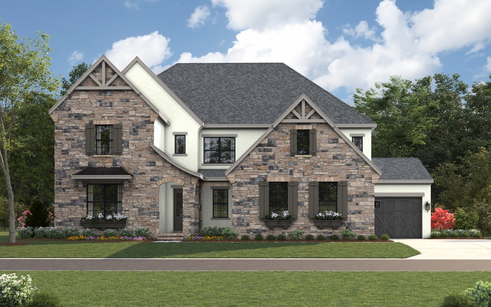 Stephens Farm 3 - Front Elevation Rendering. Huntersville, NC New Home
