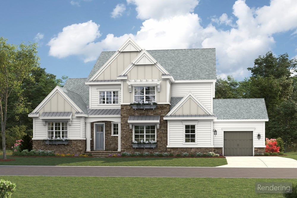 Front Elevation Rendering. 5br New Home in Clover, SC