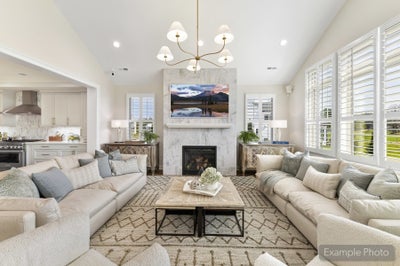 Great Room Sample. New Home in Clover, SC