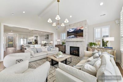 Great Room Sample. 3,747sf New Home in Clover, SC