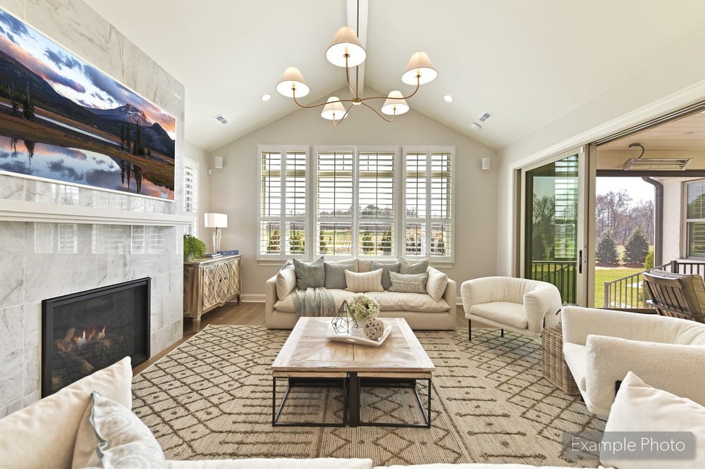 Great Room Sample. 3,747sf New Home in Clover, SC