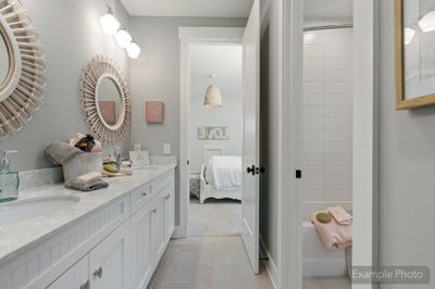 Bedroom 2 and 3 Shared Bath Sample. Clover, SC New Home