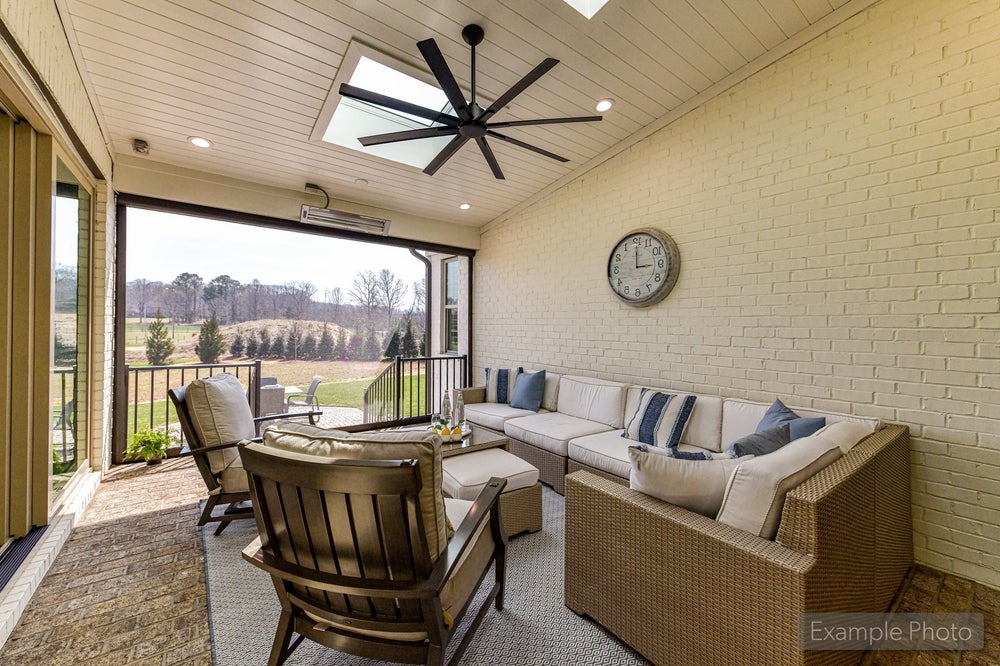 Outdoor Living Sample. Clover, SC New Home
