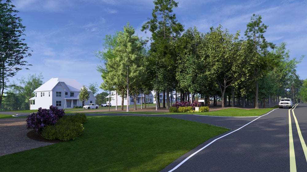 Weddington Grove Rendering from Forest Lawn. Weddington, NC New Homes