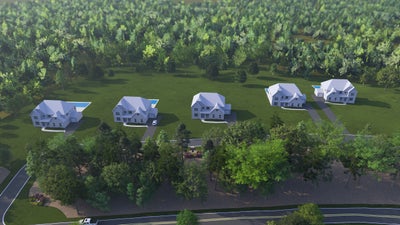 Weddington Grove Aerial Rendering. Weddington, NC New Homes