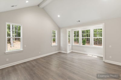 Owner's Suite with included Box Bay Sample. Lancaster, SC New Home