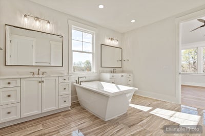Owner's Bath with included Freestanding Tub Sample. Lancaster, SC New Home
