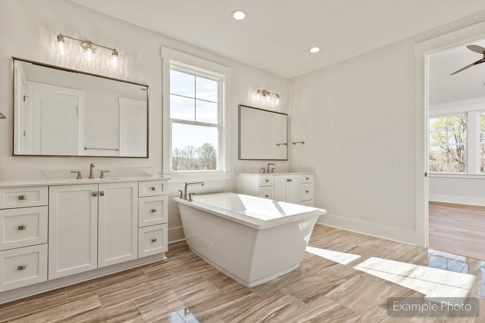 Owner's Bath with included Freestanding Tub Sample. New Home in Lancaster, SC