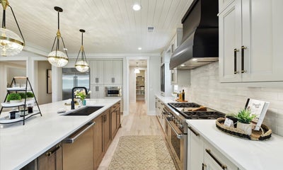 Kitchen with expansive island. Huntersville, NC New Home