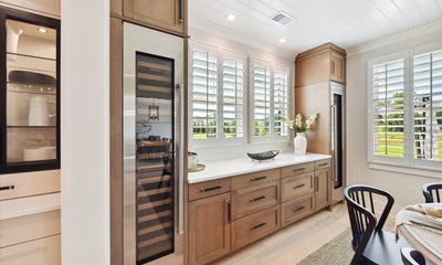 Wine refrigerators and built-in cabinetry. 4,777sf New Home in Huntersville, NC