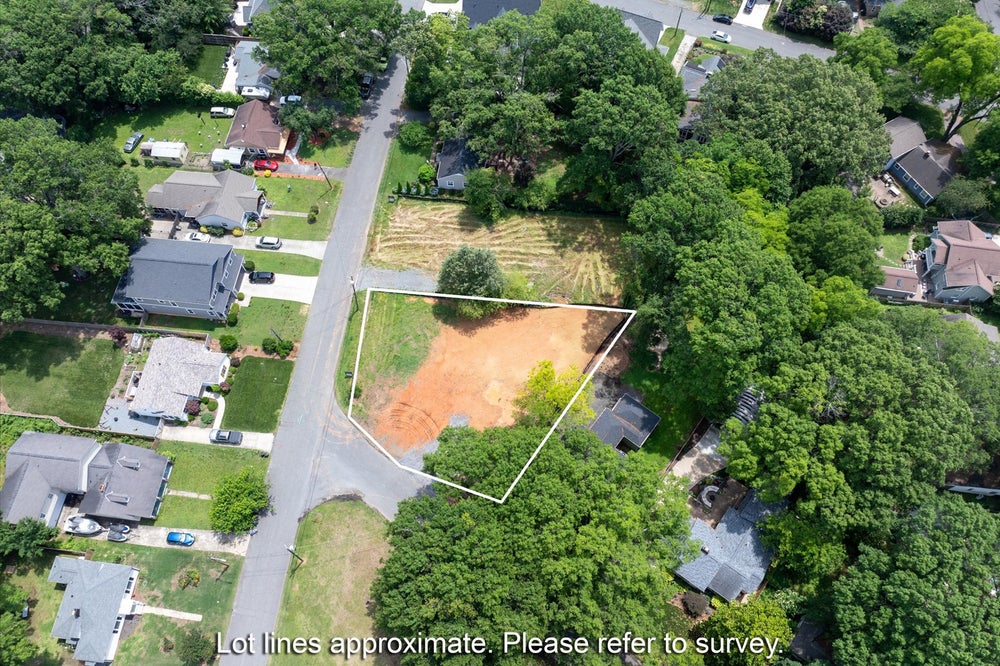 Large, privacy trees surround the lot. Charlotte, NC Land for Sale