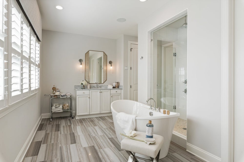 Primary Bath Sample. Charlotte, NC New Home