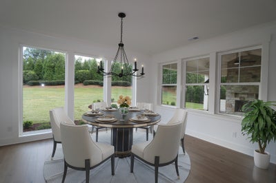 Choose the Storefront Windows in the Dining Area. Laguna Sur New Home in Davidson, NC