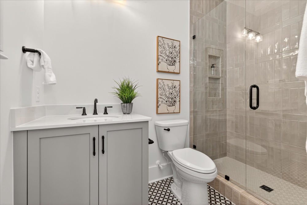 1st Floor en-suite guest bath. 8111 Farm Crossing Lane (Lot 2), Huntersville, NC