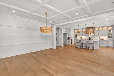 Beautiful wall treatment in the Dining Area. 3,734sf New Home in Huntersville, NC