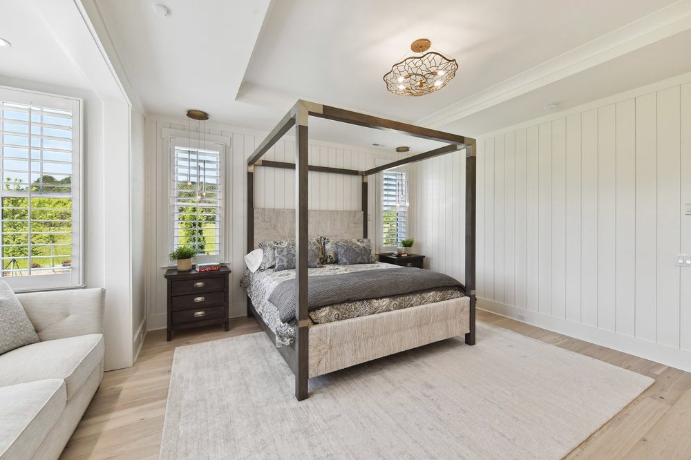 Primary Suite Sample featuring a Box Bay Custom Option. Montecito New Home Floor Plan