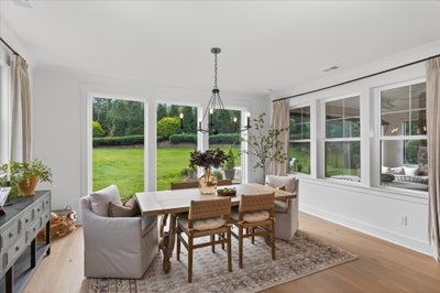 Dining Area with Storefront windows. New Home in Charlotte, NC
