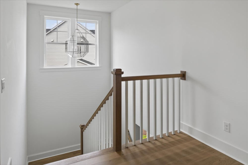 Light-filled staircase. Charlotte, NC New Home