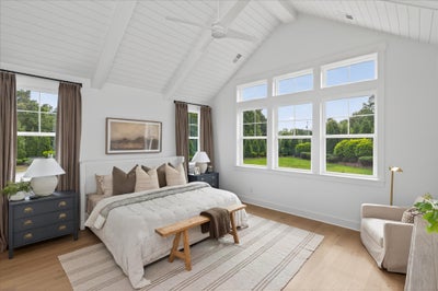 Vaulted Ceiling in Primary Bedroom. 4br New Home in Charlotte, NC